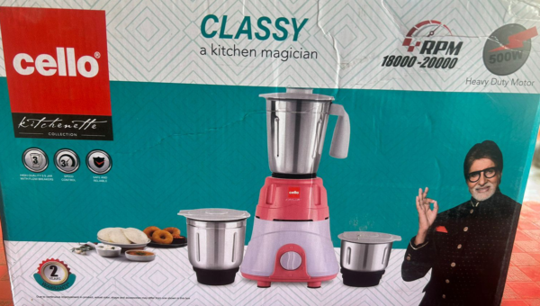 Cello Mixer Grinder - 3 Jar - Image 3